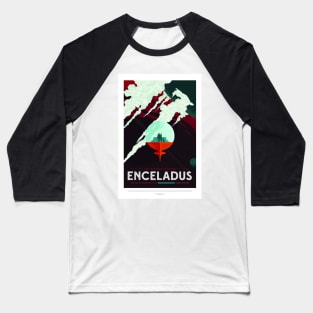 Enceladus, Travel Poster Baseball T-Shirt